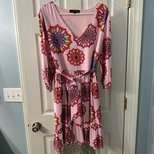 Gibsonlook Pink Medallion Dress
